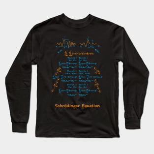 Schrodinger equation full (dark) Long Sleeve T-Shirt